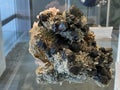 Cassiterite, quartz or Kassiterit, Qaurz Minerals and crystals in the exhibition Mount SÃÂ¤ntis - Worlds of experiences