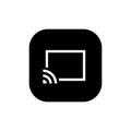 Cast, chromecast icon vector. Screencast concept Royalty Free Stock Photo