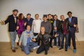The cast and crew of Reign of Supermen at the Los Angeles premiere Royalty Free Stock Photo