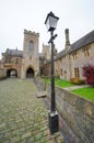 Cast iron black painted light post