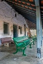 Cast Iron Bracket and wooden Bench In Loonidhar Railway Station near mota Devalia