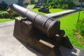 cast iron cannon at museum Lombok