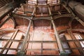 Cast iron circular staircase in Fort Alexander Chumnoy Royalty Free Stock Photo