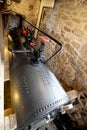 Cast iron coal fired boiler of an industrial steam engine used a