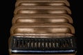 Cast Iron copper old radiator Royalty Free Stock Photo