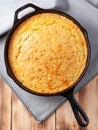 Cast Iron Skillet Cornbread Royalty Free Stock Photo