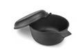 Cast Iron Dutch Oven Or Pot With Pan Cover Isolated
