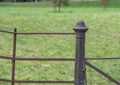 Cast Iron Ornate Gate Post Royalty Free Stock Photo