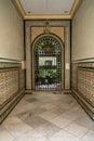 Garden courtyard in Cadiz, Southern Spain