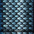 Cast iron grid background with blue grunge texture