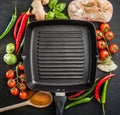Cast iron griddle Royalty Free Stock Photo