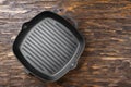 Cast iron grill pan Royalty Free Stock Photo