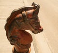 Cast Iron Horse Head Hitching post Royalty Free Stock Photo