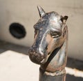 Cast Iron Horse Head Hitching post Royalty Free Stock Photo