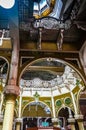 Cast iron interior detail of Abbey Mills sewage pumping station