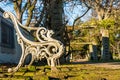 Cast Iron Park Seat Royalty Free Stock Photo