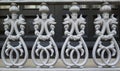 Cast iron railing ornament Royalty Free Stock Photo