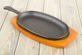 Cast Iron Sizzle Platter Royalty Free Stock Photo