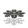 A cast iron snowflake trivet Royalty Free Stock Photo