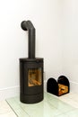 Cast iron woodstove