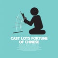 Cast Lots Fortune Of Chinese. Royalty Free Stock Photo