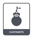 castanets icon in trendy design style. castanets icon isolated on white background. castanets vector icon simple and modern flat Royalty Free Stock Photo