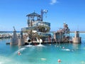 Castaway Cay Water Slides Royalty Free Stock Photo