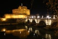 Castel Angelo in Rome at night Royalty Free Stock Photo