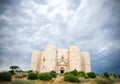 Castel del Monte, Andria, Apulia - castle dramatic cloudy sky Royalty Free Stock Photo