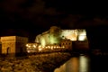 Castel dell`ovo at night