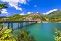 Castel di Tora - Lake Turano, Italy Royalty Free Stock Photo