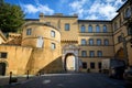 CASTEL GANDOLFO: Apostolic Palace of Castel Gandolfo, the summer residence of the Popes. Lazio, Italy. Royalty Free Stock Photo