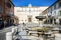 CASTEL GANDOLFO: Apostolic Palace of Castel Gandolfo, the summer residence of the Popes. Lazio, Italy. Royalty Free Stock Photo