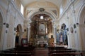 Castel Morrone - Interno della Chiesa dell`Ave Gratia Plena Royalty Free Stock Photo
