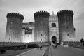 A graphical view of New Castle Castel Nuovo by night, Naples Napoli, Campania, Italy Italia
