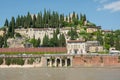 The Castel San Pietro and the Adige river in Verona, Italy Royalty Free Stock Photo