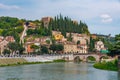 Castel San Pietro overlooking river Adige in verona, Italy