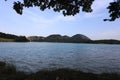 Castel San Vincenzo, Italy - 8 luglio 2019: The Lake of Castel San Vincenzo in Molise Royalty Free Stock Photo