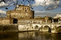 Castel Sant'Angelo and bridge,Rome,Italy Royalty Free Stock Photo