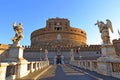 Castel Sant Angelo Castle Bernini Angels Ponte Bridge Royalty Free Stock Photo