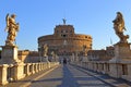 Castel Sant Angelo Castle Bernini Angels Ponte Bridge Royalty Free Stock Photo