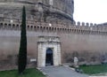 Castel Sant`Angelo, the east door, Rome, Italy