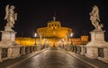 Castel Sant Angelo by night, Rome, Italy