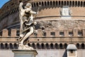 Castel Sant Angelo in Rome with a beautiful statue of an angel