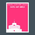 Castel Sant Angelo Rome, Italy. monument landmark brochure Flat