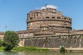 Castel Sant`Angelo Rome Italy, view from the river Tevere