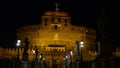 Castel Sant`angelo in Rome by night