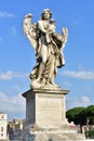 Castel Sant`Angelo, statue of Angelo with the dress and the dice