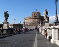 Castel SantAngelo from the Bridge of Angels