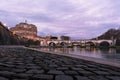 Castel SantAngelo at Rome - Italy Royalty Free Stock Photo